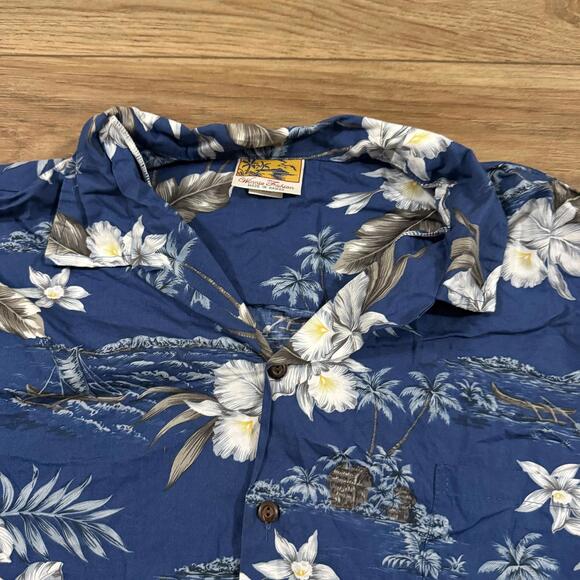 Vintage Hawaiian Winnie Fashions 70s 80s Button Up Shirt 3XL - Picture 2 of 8